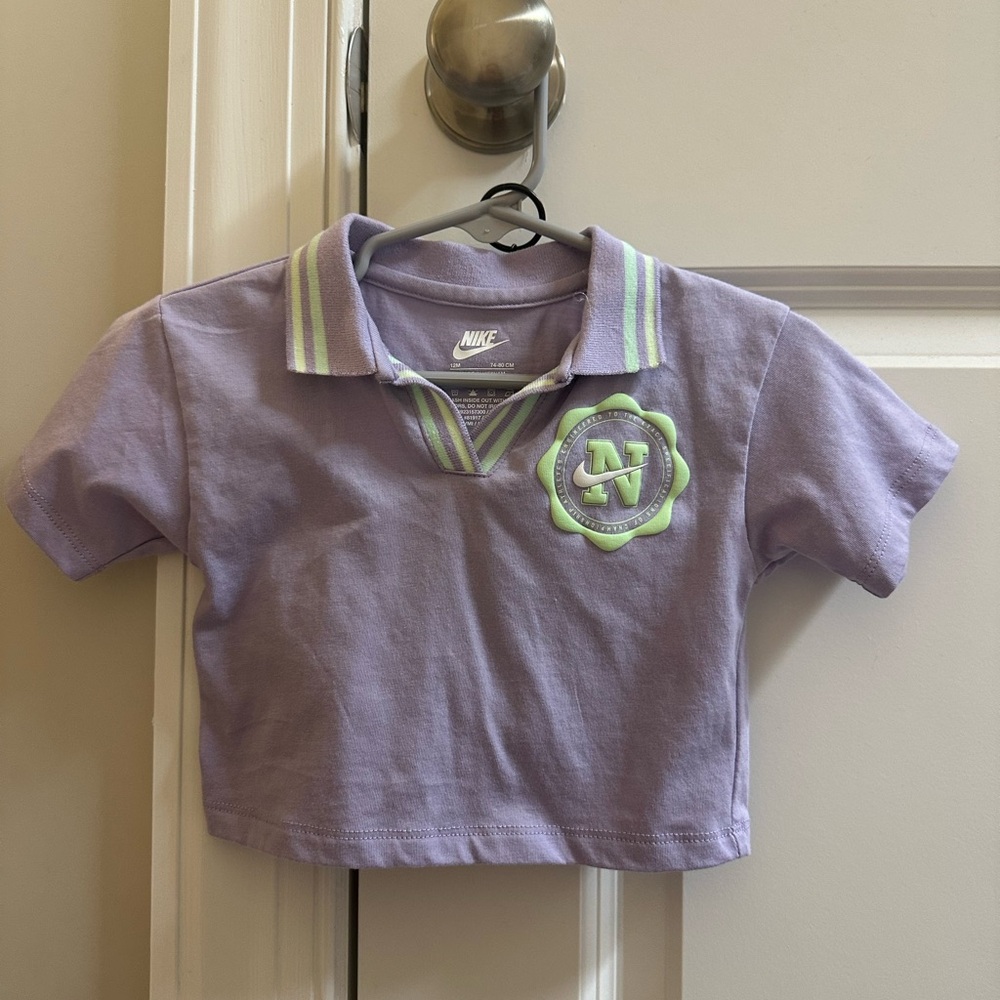 Nike Kids Lavender Polo Set 12m GUC